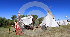 Rocky Mountain Man Rendezvous primitive camp 4K