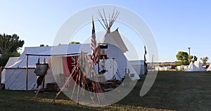 Rocky Mountain Man Rendezvous tent tee pee 4K