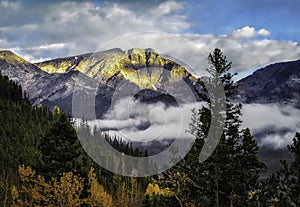 Rocky Mountain National Park with Fall Colors photo