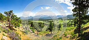 Rocky Mountain National Park panoramic view