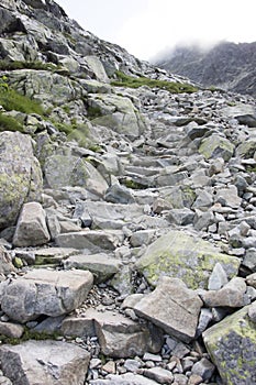 Rocky mountain path
