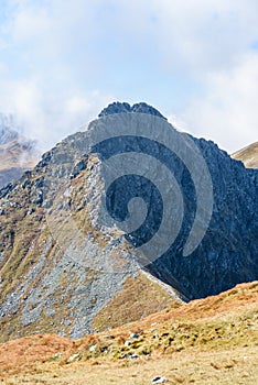 Pohled na oblast skalnatých hor na slovensku