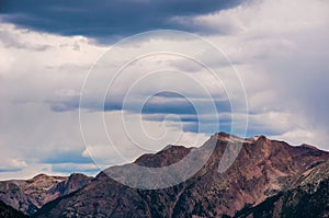 Rocky Mountain Summits Clouds Brings Manson Colorado Storms