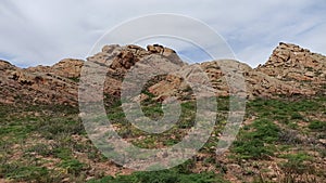 Rocky mountain Tayatkhan, Karaganda region Republic of Kazakhstan