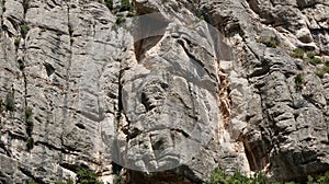 Rocky mountain wall