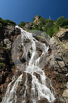 Rocky mountain waterfall