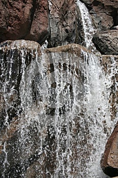 Rocky mountain waterfall