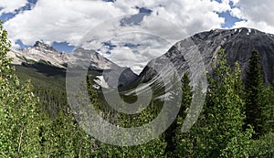 Rocky mountains in Banff National Park