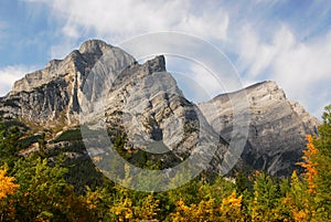 Rocky mountains and forests photo