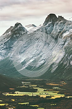 Rocky Mountains Landscape Romsdal Alps