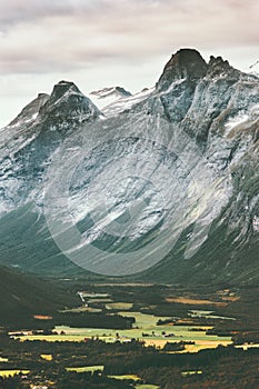 Rocky Mountains Landscape Romsdal Alps photo