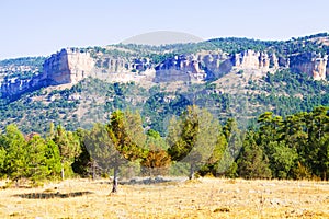 Rocky mountains landscape of Serrania de Cuenca photo