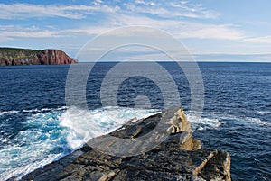 Rocky ocean coastline