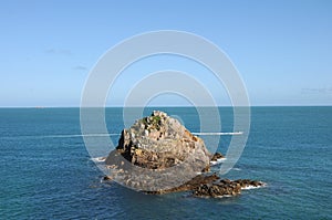 Rocky outcrop off the coast of Herm