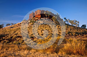 Rocky outcrop in the Outback photo