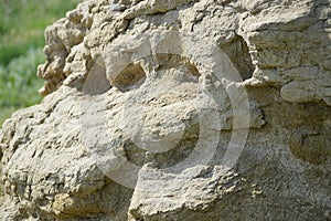 Rocky outcropping above Billings, Montana photo