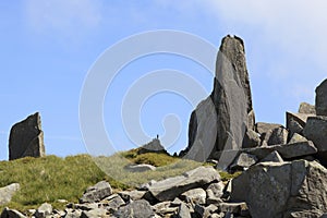 Rocky outcrops on Bera Mawr