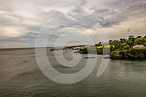 Rocky outcrops and headland on the Irish coast