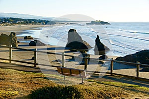 Rocky Pacific Northwest beach landscape