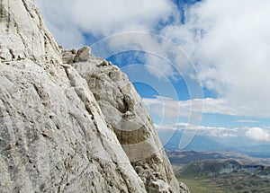 Rocky peak of Apennine Mountain Range