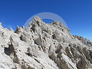 Rocky peak of Apennine Mountain Range