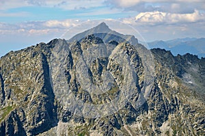 Rocky peaks in High Tatra Mountains in Slovakia