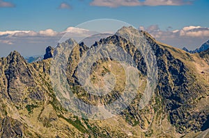 Summer mountain landscape in Slovak mountains.