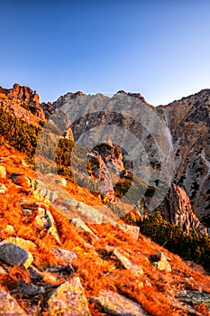 Rocky peaks in the Tatra National Park, SLovakia