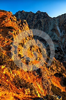 Rocky peaks in the Tatra National Park, SLovakia