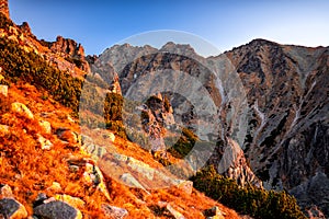 Rocky peaks in the Tatra National Park, SLovakia