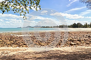 Rocky point overlooking the bay near Thap Sakae