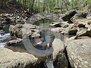 Rocky Pool of the Northwest Branch Trout Stream