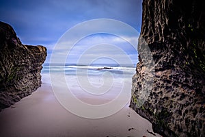 Rocky San Diego coastline