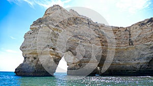 Rocky sandstone cliff