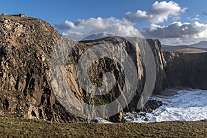 Rocky Scotish coastline near Mangersta, Isle of Lewis, UK