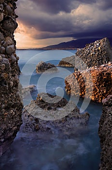 Rocky seascape