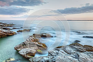 Rocky Seascape Sunset