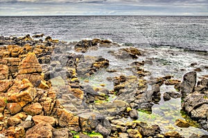 Rocky seashore in Portstewart