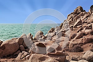 Rocky seaside in corsica