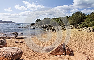 Rocky seaside in corsica