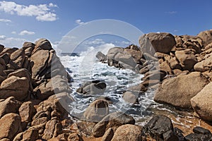 Rocky seaside in corsica