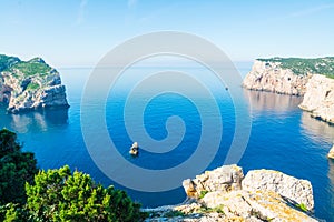 Rocky shore in Capo Caccia