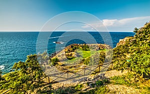 Rocky shore in Castelsardo