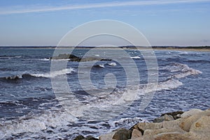Rocky shore on the coast