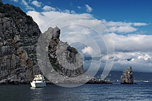 Rocky shore of Crimea photo