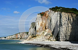 Rocky shore at Etretat