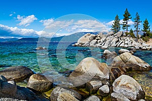 Rocky shore at Lake Tahoe