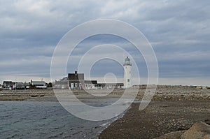 Rocky Shore and Scituate Light