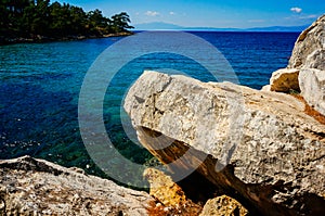 Rocky shoreline