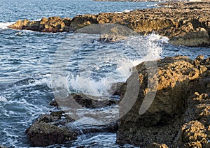 Rocky shoreline of Adriatic Sea at Borgo Ignazio Resort, Savelletri di Fasano photo